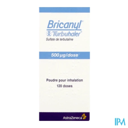 BRICANYL 500MCG/DOSE TURBUHALER120