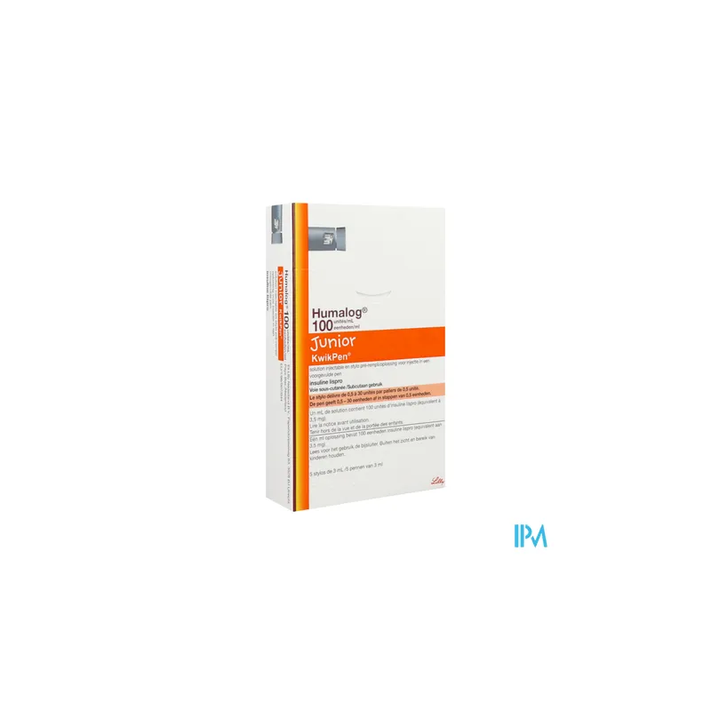 HUMALOG 100U/ML JUNIOR KWIKP 3ML5