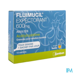 FLUIMUCIL EXPECT 600MG S/S SACH 10