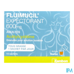 FLUIMUCIL EXPECT 600MG S/S SACH 10