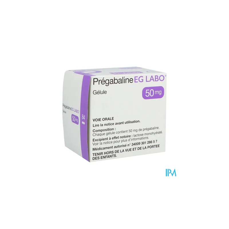 PREGABALINE 50MG EG GELULE 84