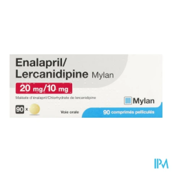 ENALAPRIL/LERCA 20/10MG VTS CP90