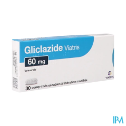 GLICLAZIDE 60MG VTS CPR SEC LM 30