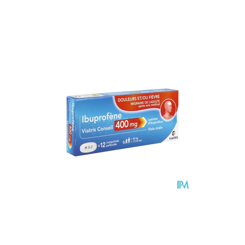 IBUPROFENE 400MG VTS CONS CPR12