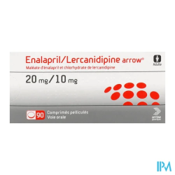 ENALAPRIL/LERCA 20/10MG ARROW CP90