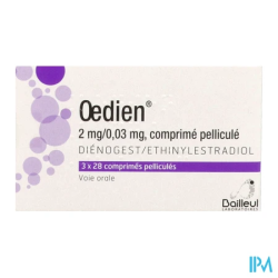 OEDIEN 2MG/0,03MG CPR 3 X 28