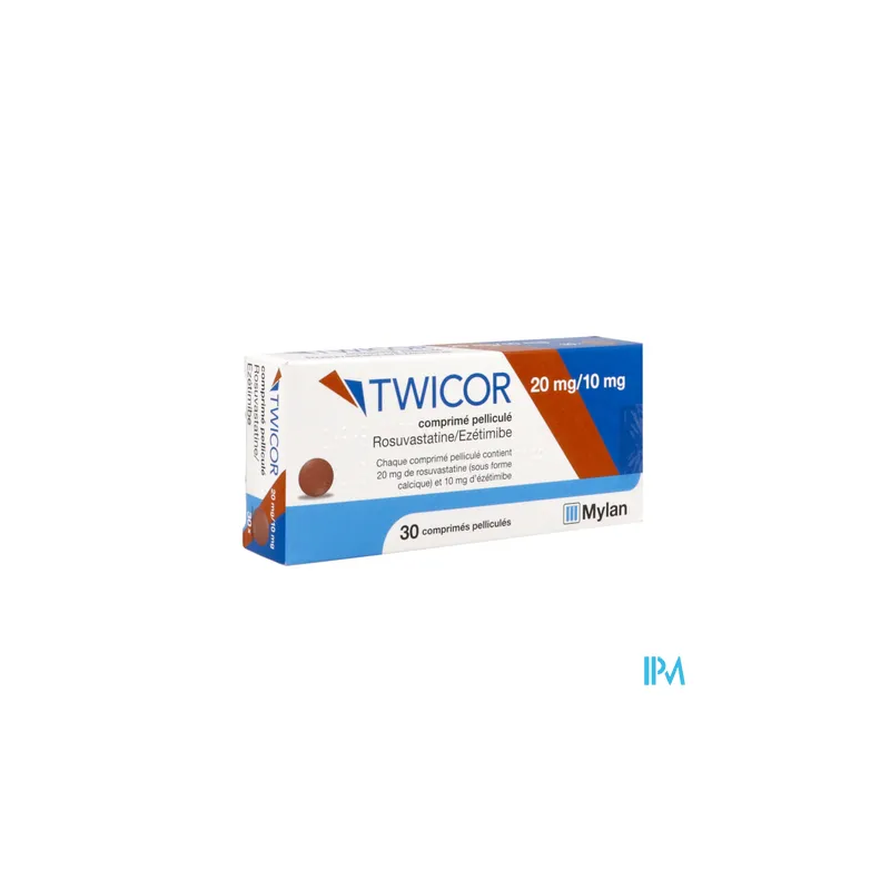 TWICOR 20MG/10MG COMPRIME 30