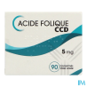 ACIDE FOLIQUE 5MG CCD CPR 90
