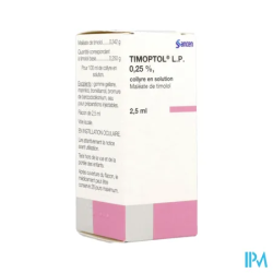 TIMOPTOL LP 0,25% COL FL 2,5ML