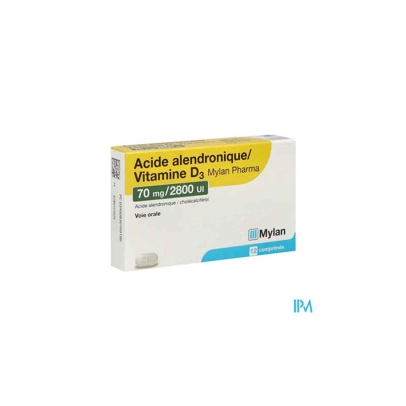 ALENDRON/VIT D3 70MG/2800UI VTS 12