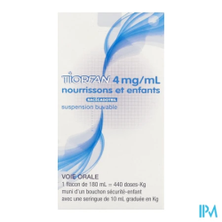 TIORFAN 4MG/ML SUSP BUV FL 180ML
