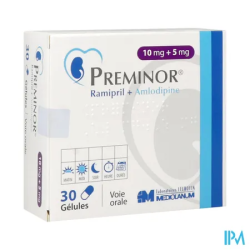 PREMINOR 10MG/5MG GELULE 30