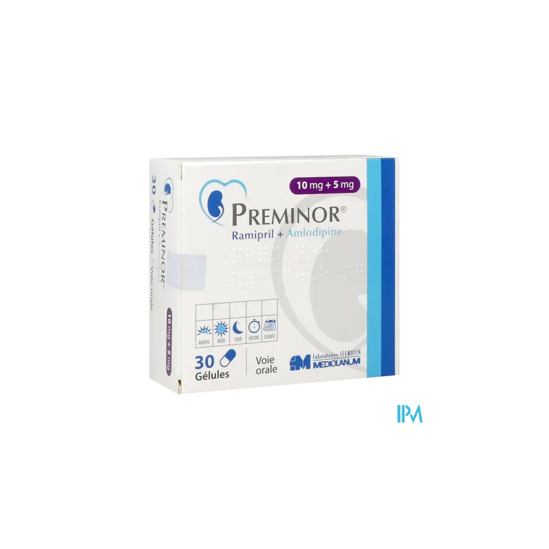 PREMINOR 10MG/5MG GELULE 30