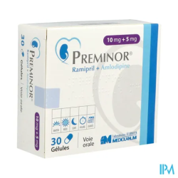PREMINOR 10MG/5MG GELULE 30