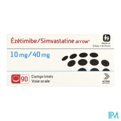 EZETIMIBE/SIMVA 10MG/40MG ARW CP90