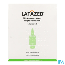 LATAZED 50MCG/ML COLLYRE 2,5ML FL3