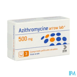 AZITHROMYCINE 500MG ARW CPR SEC3X1