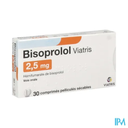 BISOPROLOL 2,5MG VTS CPR SEC 30X1