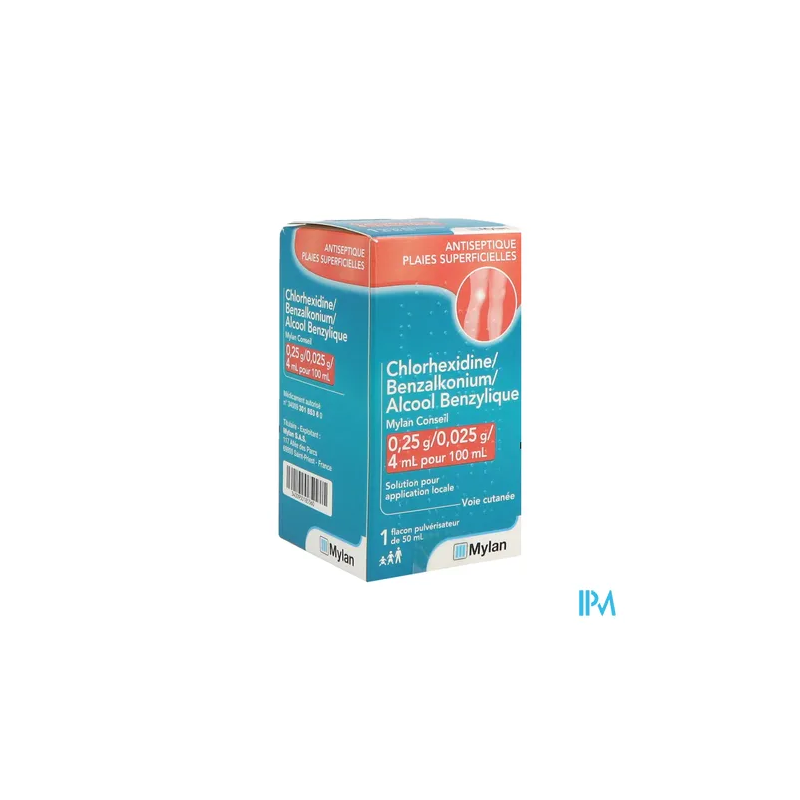 CHLORHEX/BENZ/ALCOOL VIATRIS 50ML