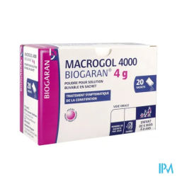 MACROGOL 4 000 4G BGR SACHET 20