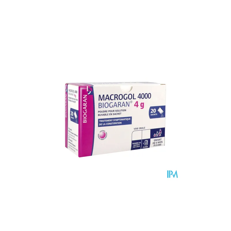 MACROGOL 4 000 4G BGR SACHET 20
