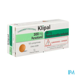 KLIPAL 300MG/25MG CPR 16