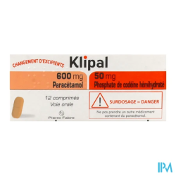 KLIPAL 600MG/50MG CPR 12