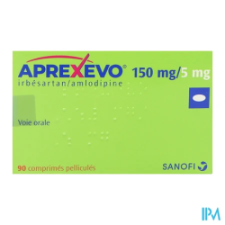 APREXEVO 150MG/5MG CPR 90