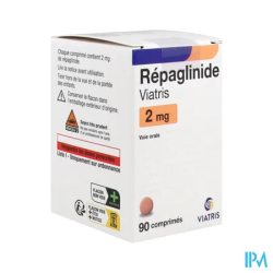 REPAGLINIDE 2MG VIATRIS CPR FL 90