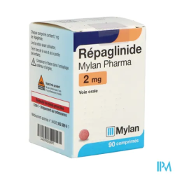 REPAGLINIDE 2MG VIATRIS CPR FL 90