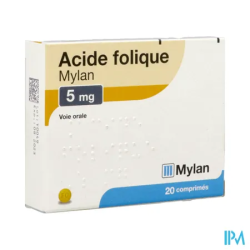 ACIDE FOLIQUE 5MG VIATRIS CPR 20