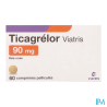 TICAGRELOR 90MG VIATRIS CPR 60