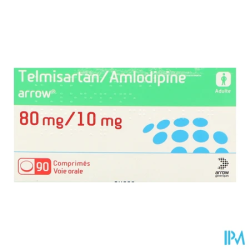 TELMISARTAN/AML 80/10MG ARW CPR 90