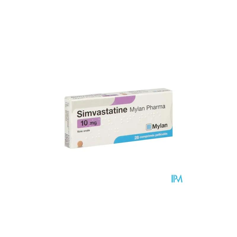 SIMVASTATINE 10MG VIATRIS CPR 28