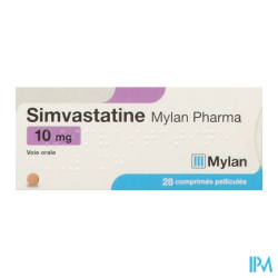 SIMVASTATINE 10MG VIATRIS CPR 28