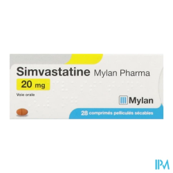 SIMVASTATINE 20MG VTS CPR SEC 28