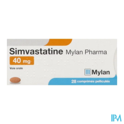 SIMVASTATINE 40MG VIATRIS CPR 28