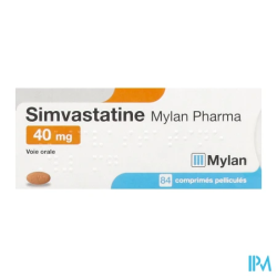 SIMVASTATINE 40MG VIATRIS CPR 84