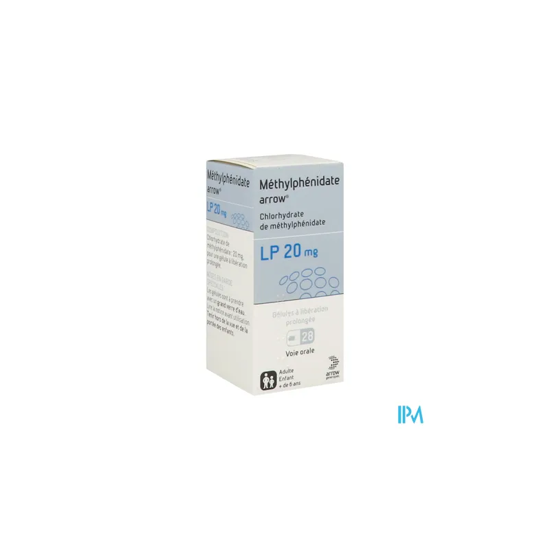 METHYLPHENIDATE LP 20MG ARW GEL 28