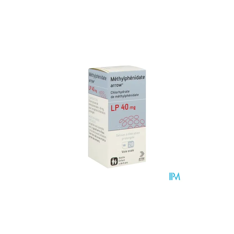 METHYLPHENIDATE LP 40MG ARW GEL 28
