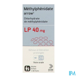 METHYLPHENIDATE LP 40MG ARW GEL 28