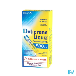 DOLIPRANELIQUIZ 500MG SACHET 12
