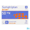 SUMATRIPTAN 50MG ARROW CPR 6