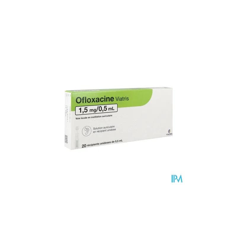 OFLOXACINE 1,5MG/0,5ML VTS AURIC20