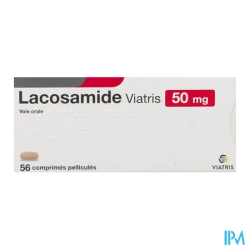 LACOSAMIDE 50MG VIATRIS CPR 56X1