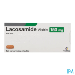 LACOSAMIDE 150MG VIATRIS CPR 56X1