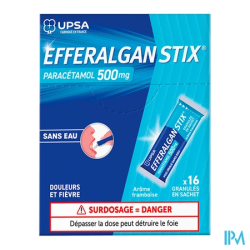 EFFERALGANSTIX 500MG GRAN SACHET16