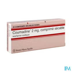 COUMADINE 2MG CPR SECABLE 20