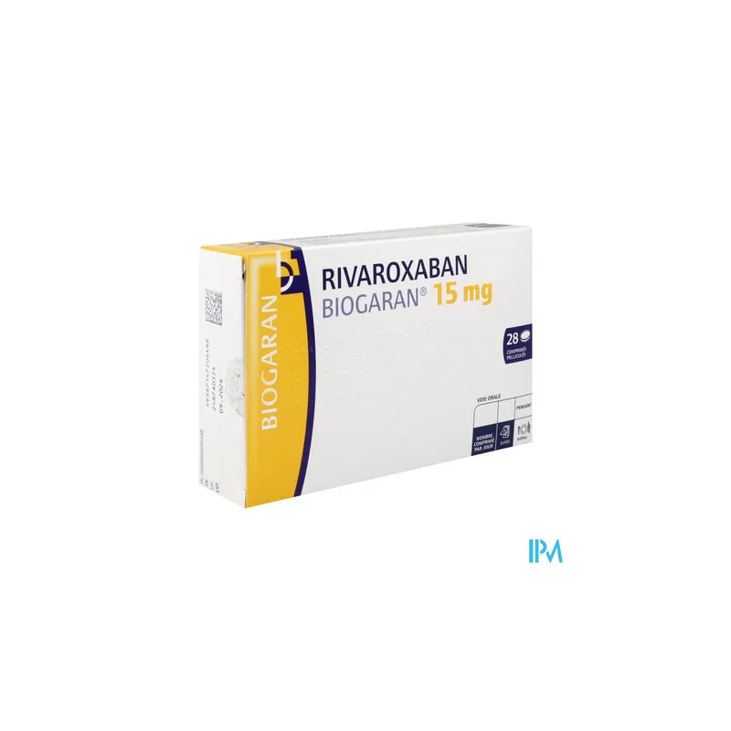 RIVAROXABAN 15MG BIOGARAN CPR 28