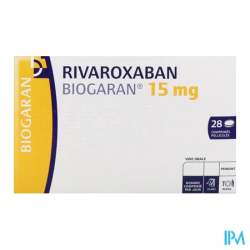 RIVAROXABAN 15MG BIOGARAN CPR 28